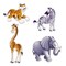 Beistle Set of 48 African Jungle Animal Cutout Party Decorations - 25"